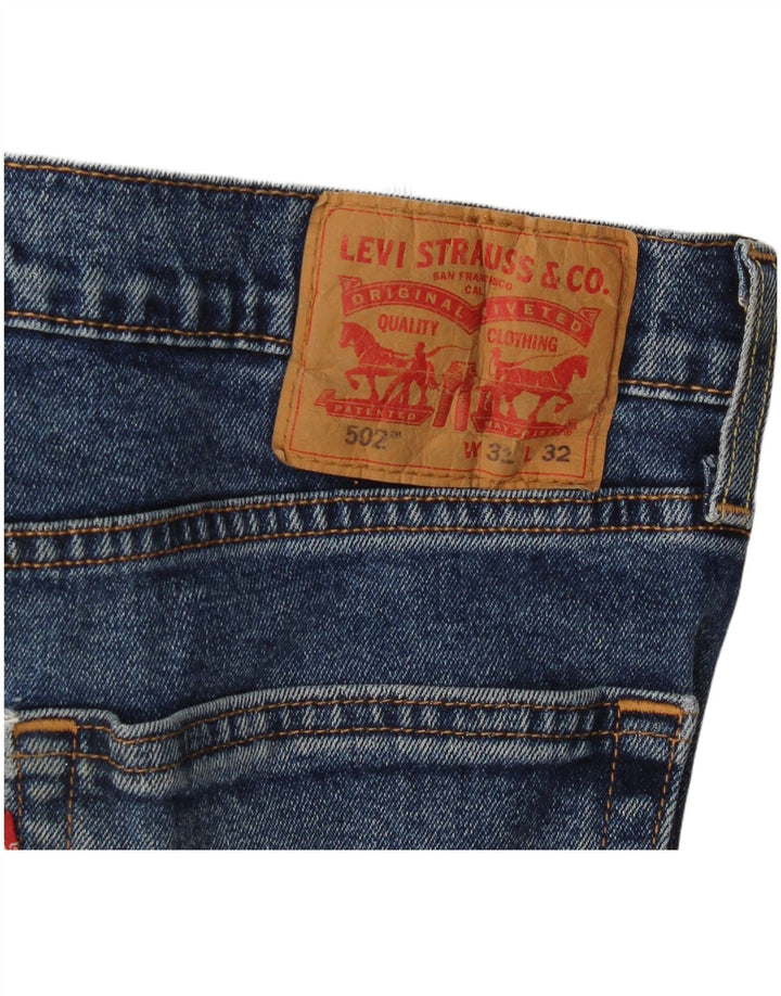 Levi's Damen 502 Tapered Jeans W31 L32 Blaue Baumwolle
