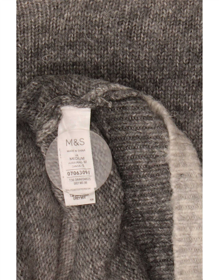 Marks & Spencer Damen-Pullover mit Rollkragen, Gr. 14, Mittelgrau