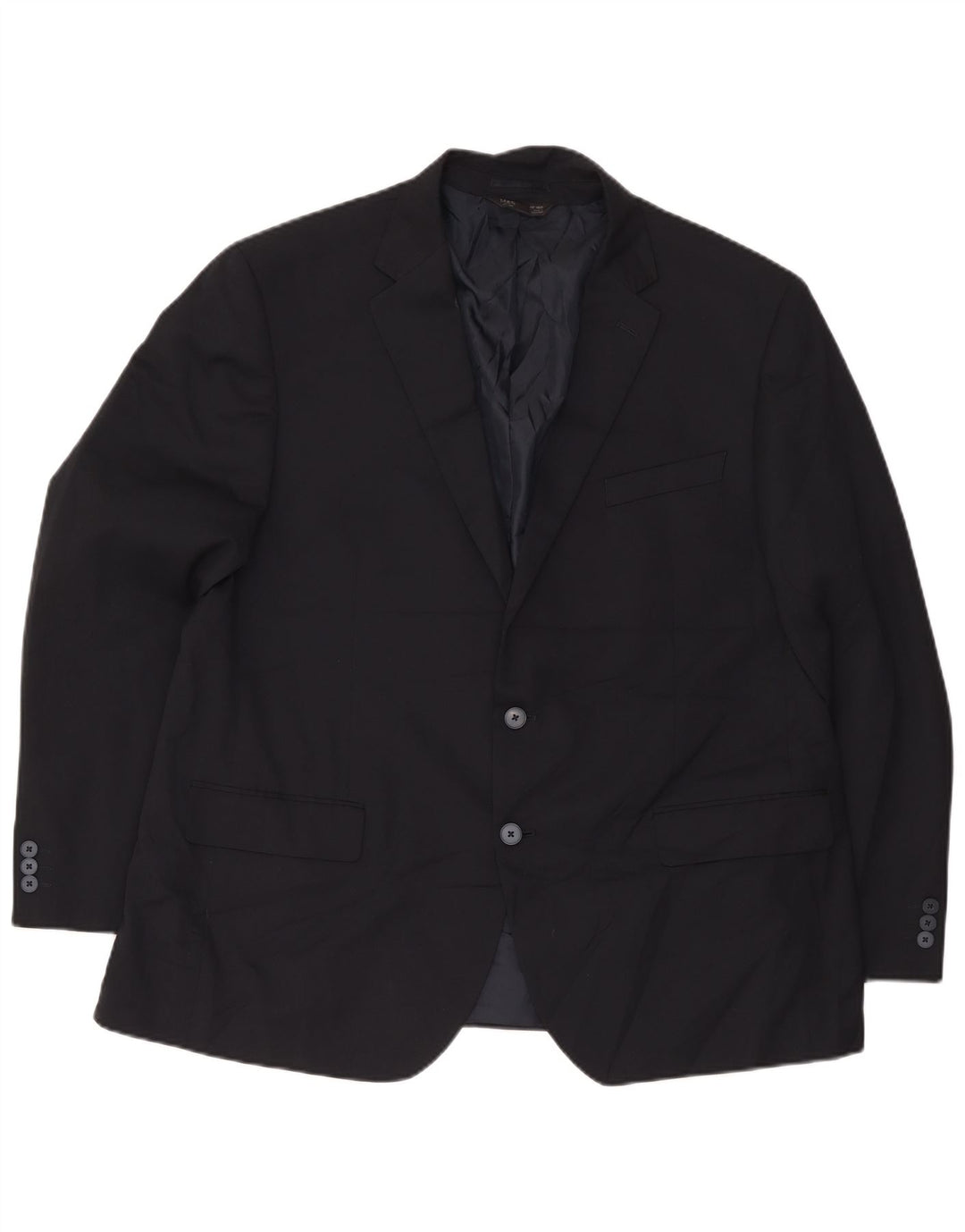 Marks & Spencer Herren-Blazer mit 2 Knöpfen, UK 48, 4XL, Marineblau, Polyester