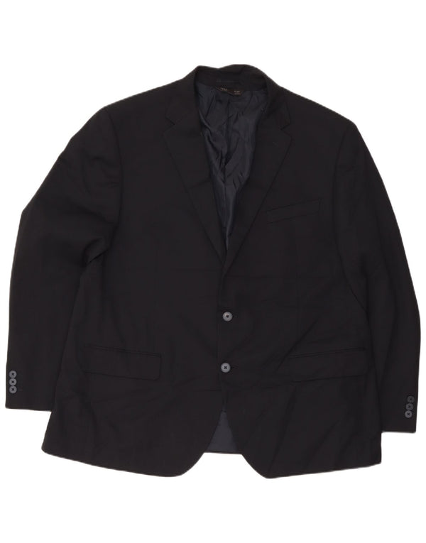 Marks & Spencer Herren-Blazer mit 2 Knöpfen, UK 48, 4XL, Marineblau, Polyester