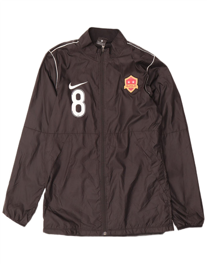 Nike Herren-Regenjacke mit Grafik, Größe S, Schwarz, Polyester
