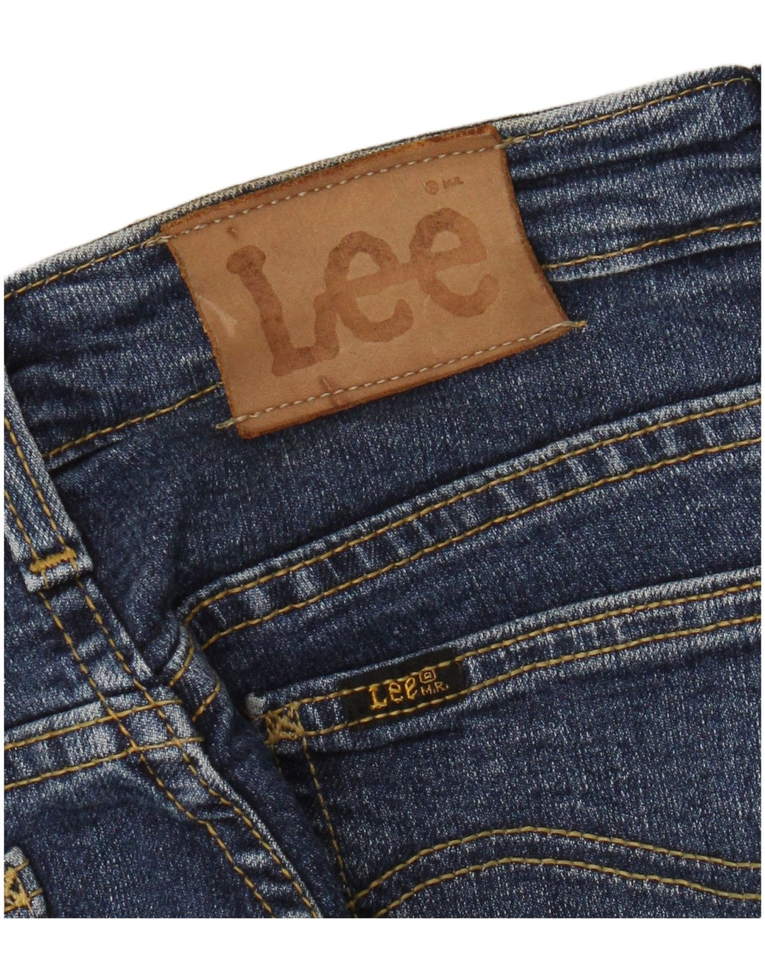 Lee Damen Tapered Jeans W25 L30 Blau