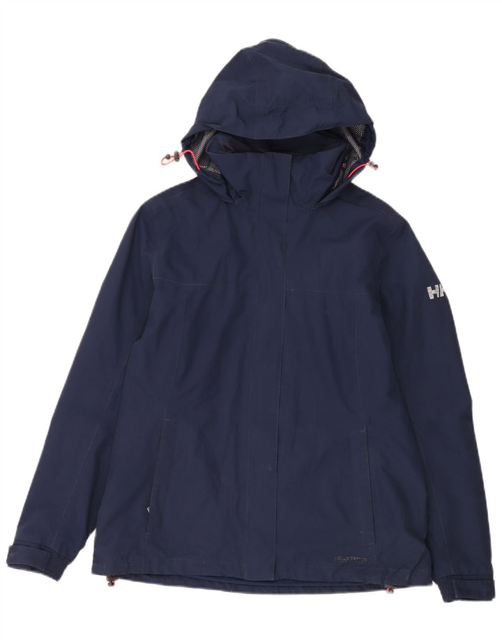 Helly Hansen Damen-Windbreakerjacke mit Kapuze, UK 14, mittleres Marineblau