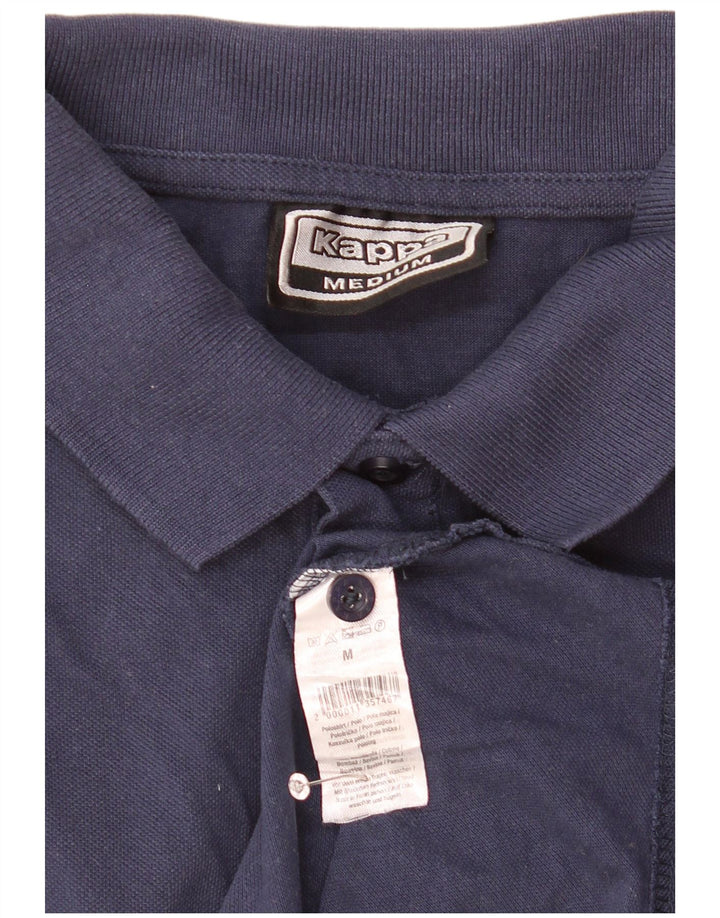 Kappa Herren-Poloshirt, mittelmarineblaue Baumwolle