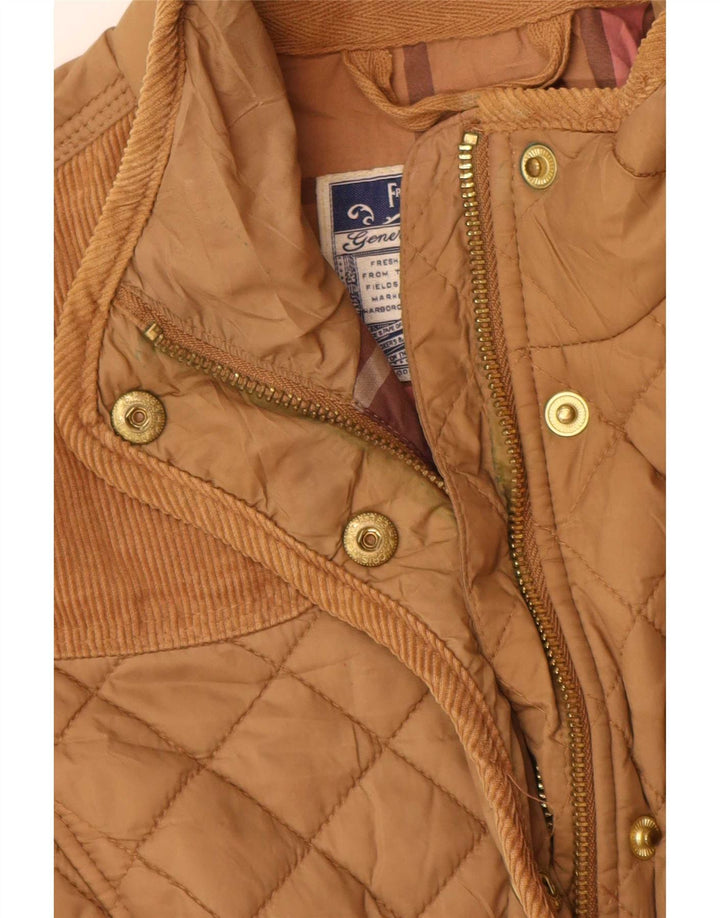 Joules Damen Steppjacke UK 8 Small Beige Polyamid