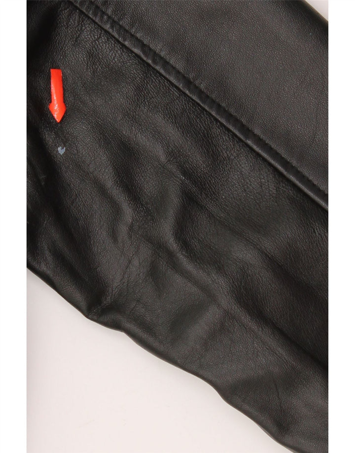 Conbipel Herren Bomber-Lederjacke IT 48 Mittelschwarzes Leder