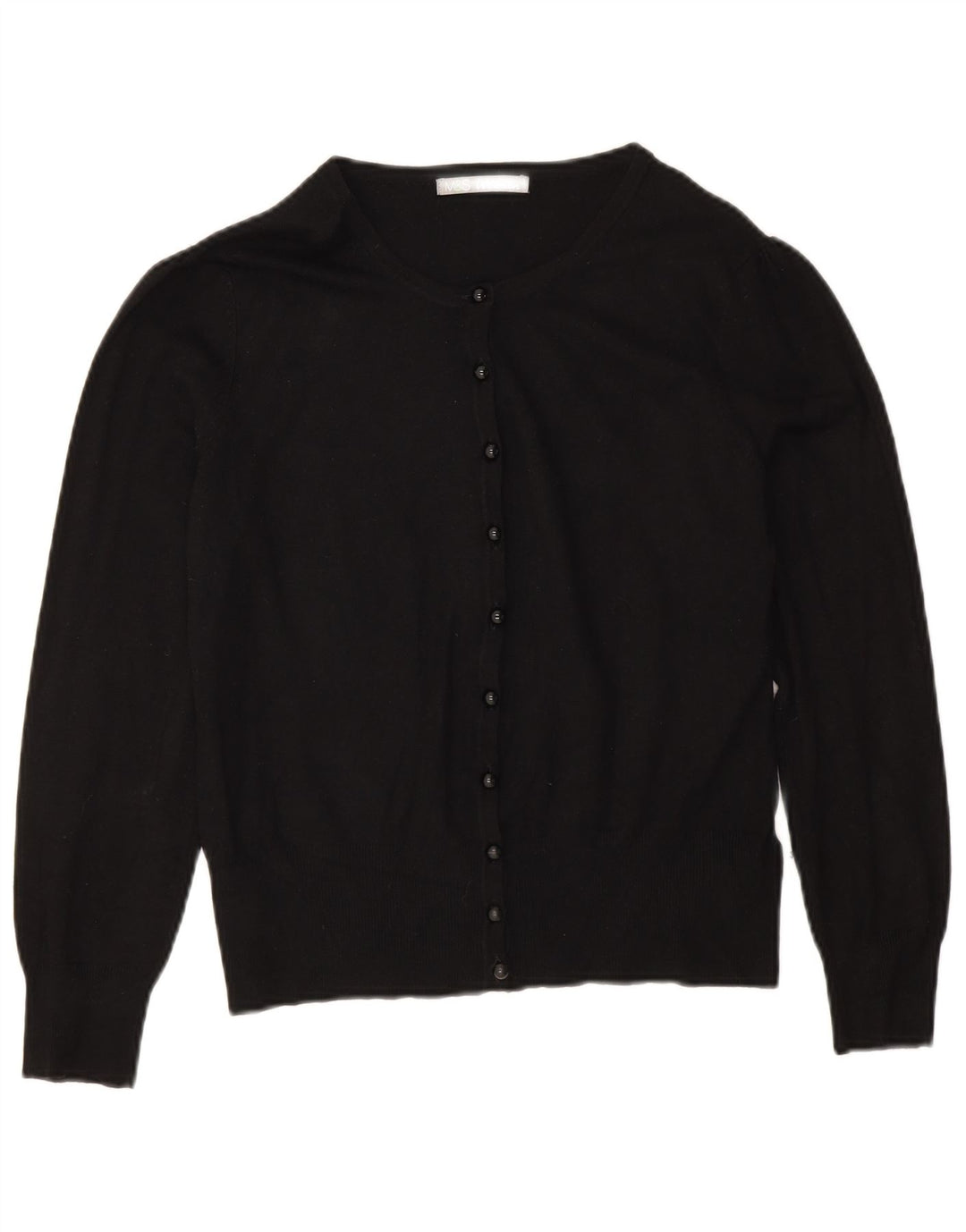 Marks & Spencer Damen-Cardigan-Pullover UK 14 Große schwarze Viskose