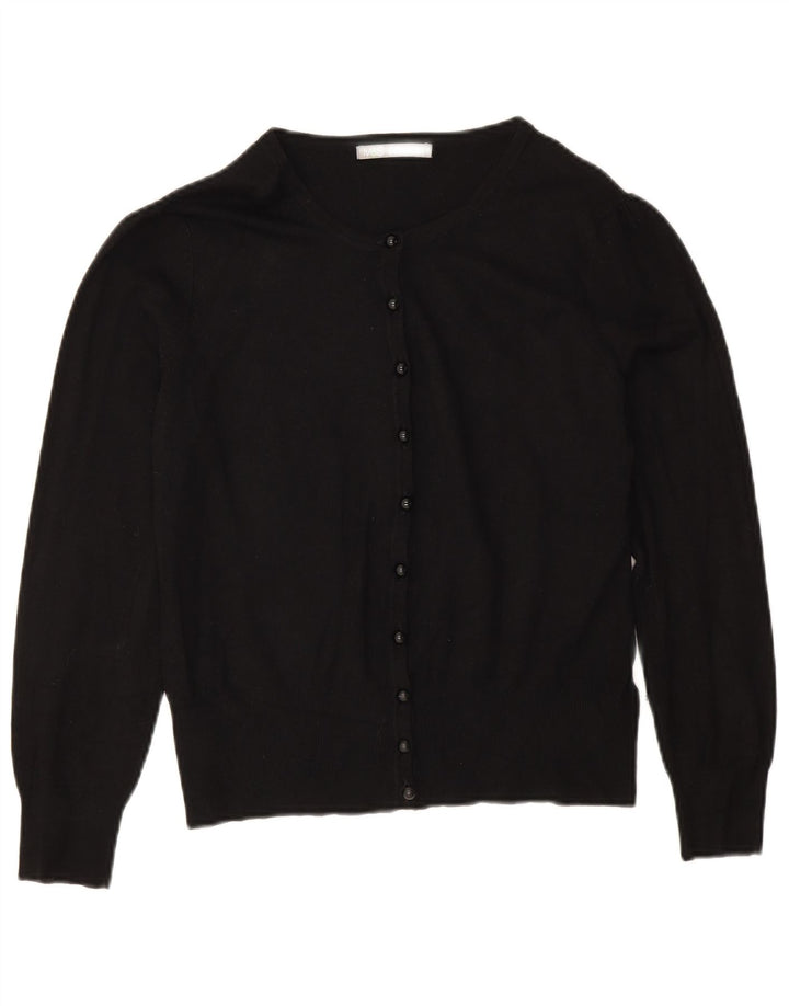 Marks & Spencer Damen-Cardigan-Pullover UK 14 Große schwarze Viskose