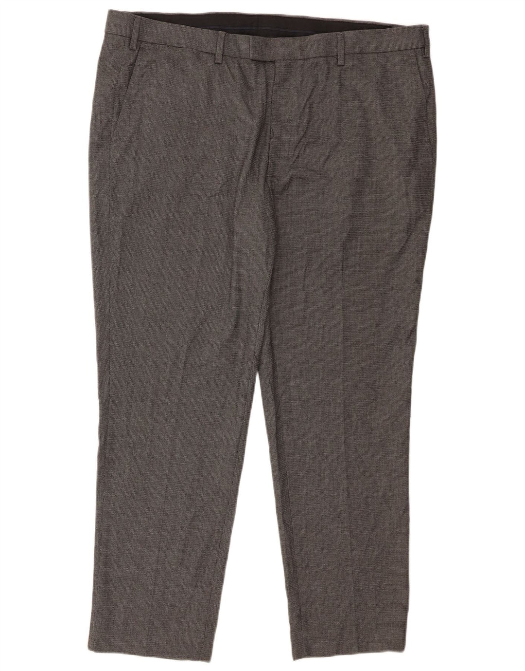 Marks & Spencer Herren-Anzughose mit maßgeschneiderter Passform, gerade, W42, L28, Grau