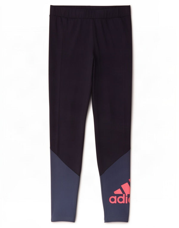 Adidas Mädchen Aeroready Grafik-Leggings, 14–15 Jahre, Marineblau, Farbblock