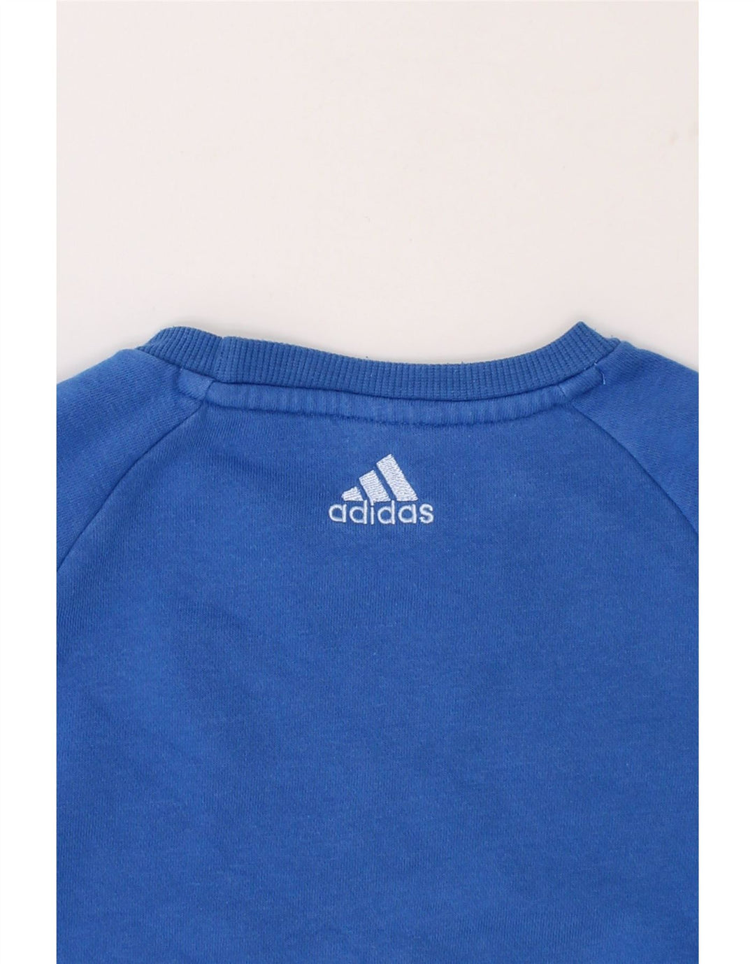 ADIDAS Boys Graphic Sweatshirt Jumper 3-4 Years Blue Cotton Vintage Adidas and Second-Hand Adidas from Messina Hembry 
