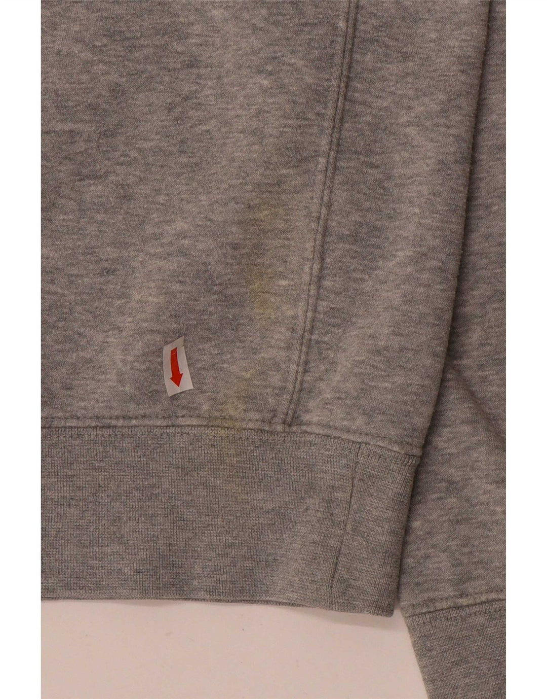 Nike Herren-Sweatshirt-Pullover aus mittelgrau gefleckter Baumwolle