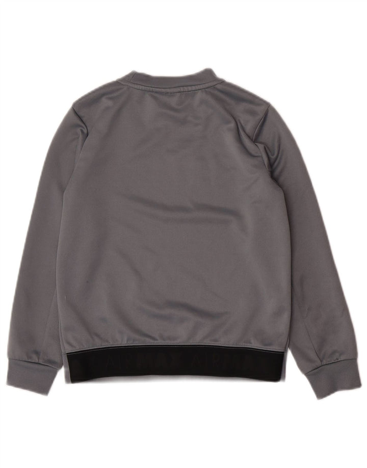 Nike Jungen-Sweatshirt mit Grafik, 8–9 Jahre, Größe S, Grau, Polyester
