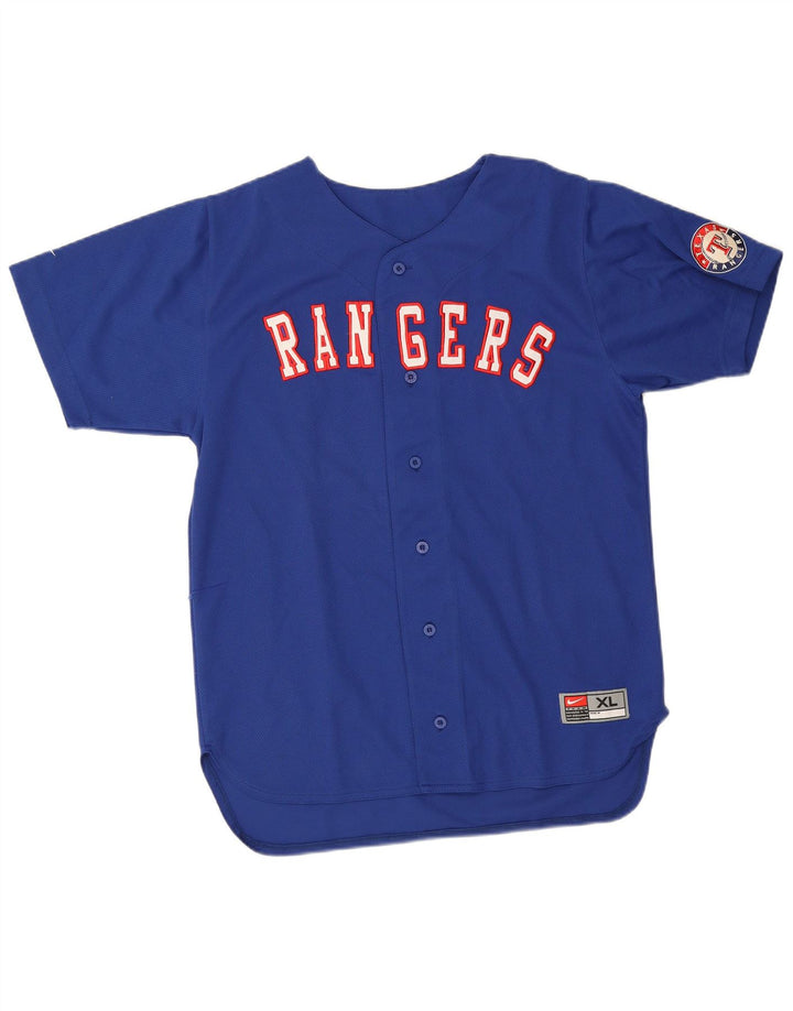 Nike Jungen Rangers Graphic Jersey Top 13–14 Jahre XL Blau Polyester