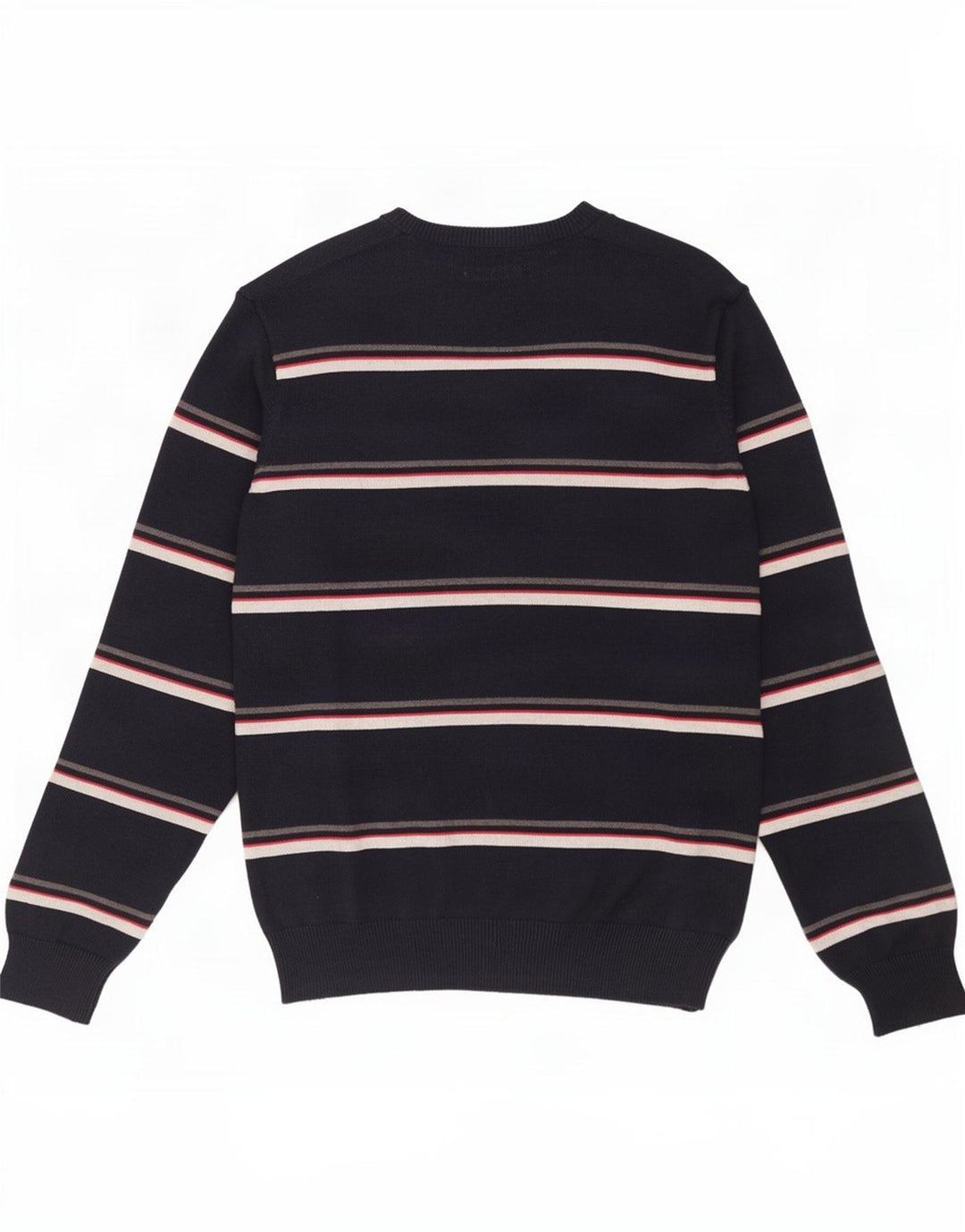 Marks & Spencer Herren Blue Harbor V-Ausschnitt Pullover Pullover Medium Navy gestreift