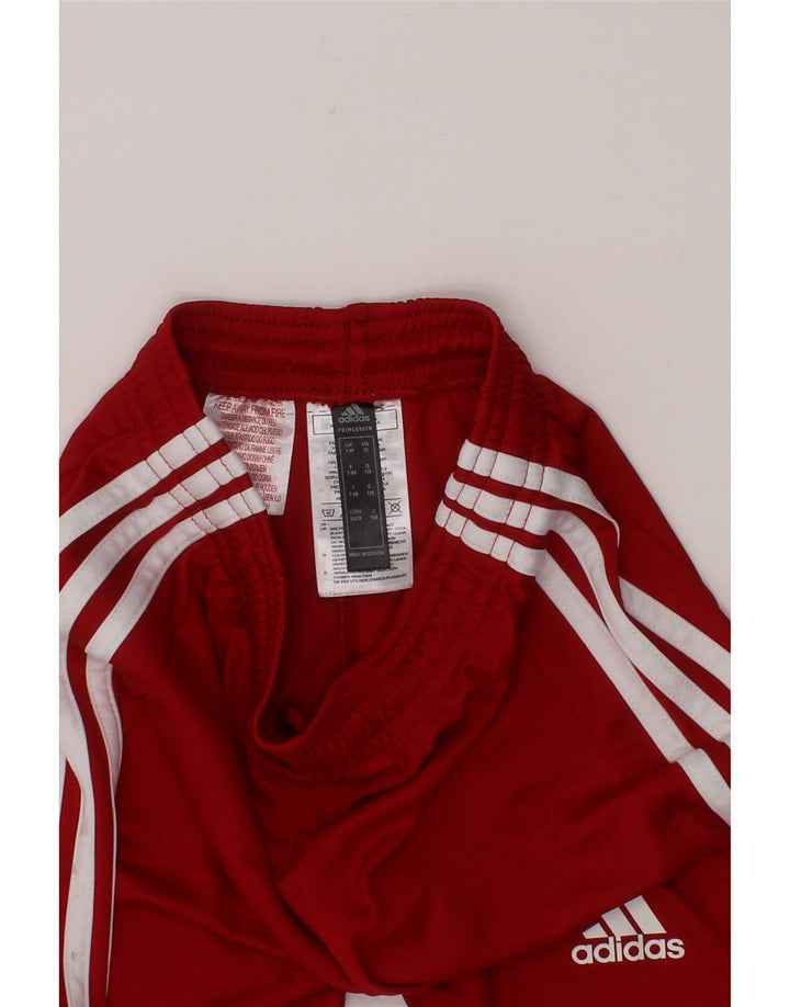 ADIDAS Boys Aeroready Sport Shorts 7-8 Years  Red Polyester Vintage Adidas and Second-Hand Adidas from Messina Hembry 