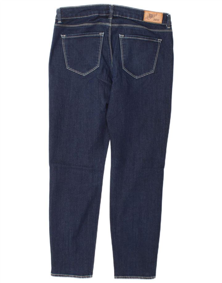 Rifle Damen Crop Slim Jeans W27 L25 Marineblaue Baumwolle
