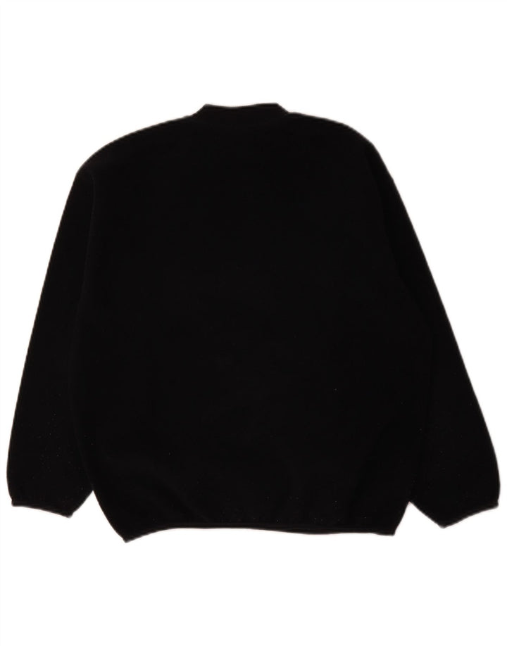 Fila Jungen-Fleecepullover mit Grafik, 10–11 Jahre, schwarzes Polyester