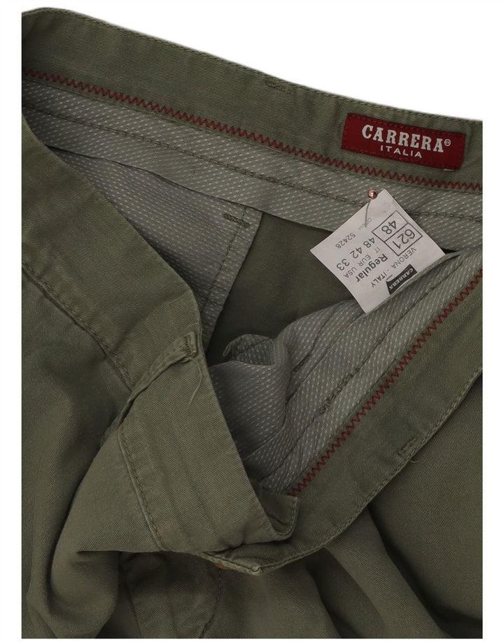 Carrera Herren Chinoshorts IT 48 Medium W33 Khaki Baumwolle