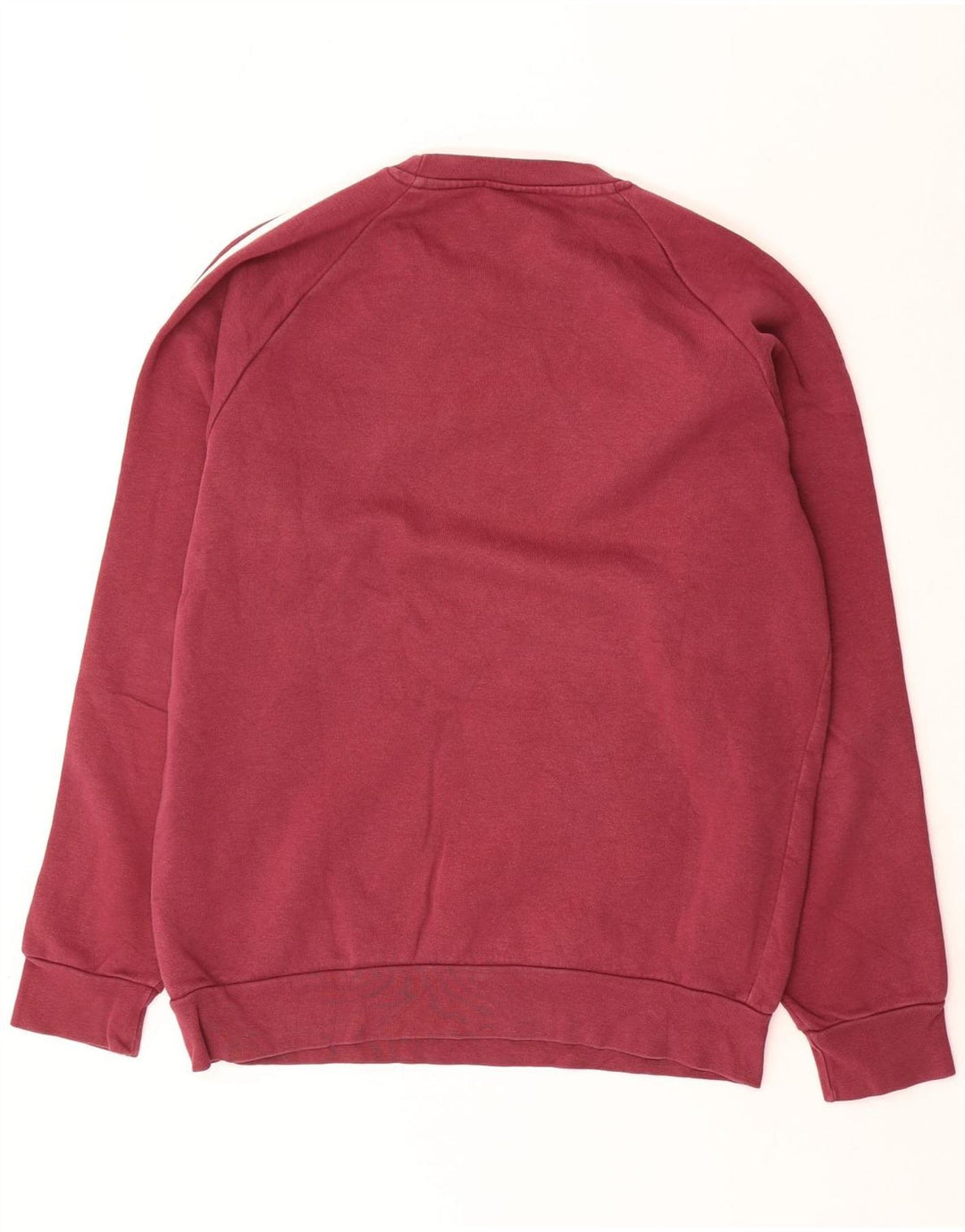 Adidas Herren Sweatshirt Pullover Kleine Burgunderrote Baumwolle