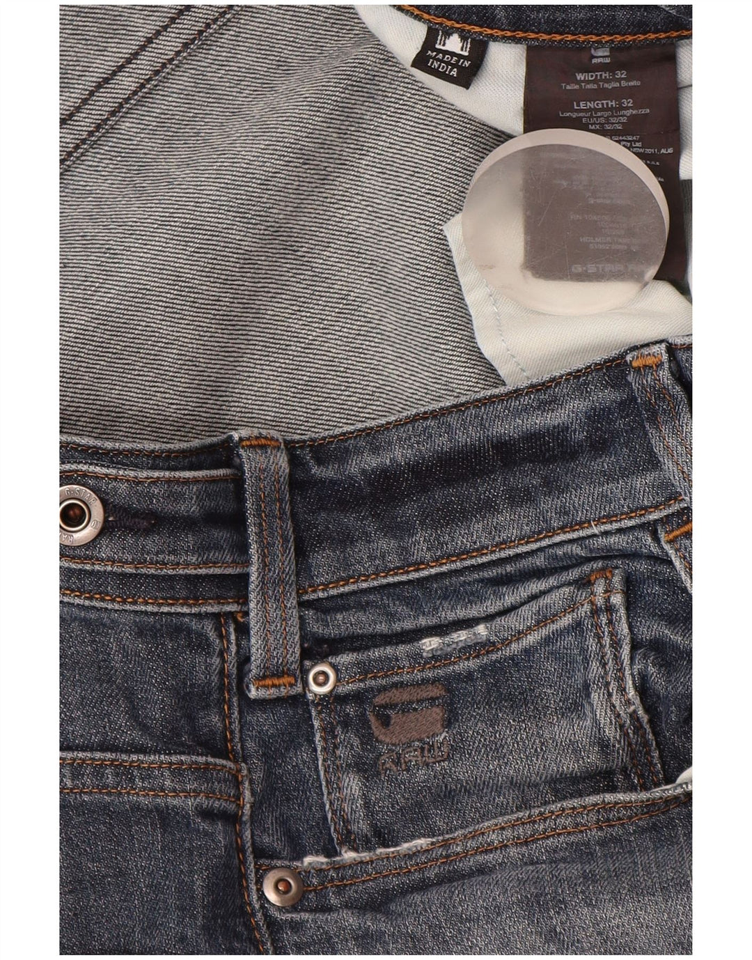 G-Star Herren Tapered Jeans W32 L32 Marineblau Baumwolle