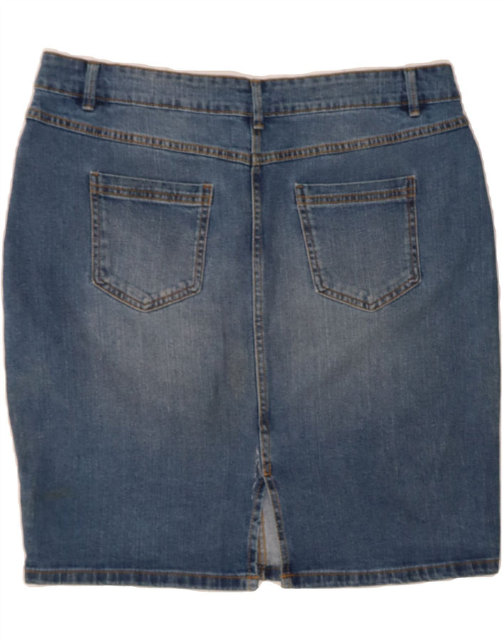 BLUE MOTION Womens Denim Skirt IT 48 XL W36 Blue Cotton Vintage Blue Motion and Second-Hand Blue Motion from Messina Hembry 