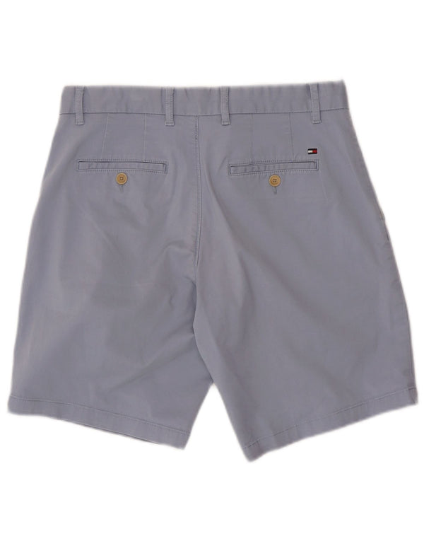 TOMMY HILFIGER Herren Chino Shorts W31 Mittelblaue Baumwolle