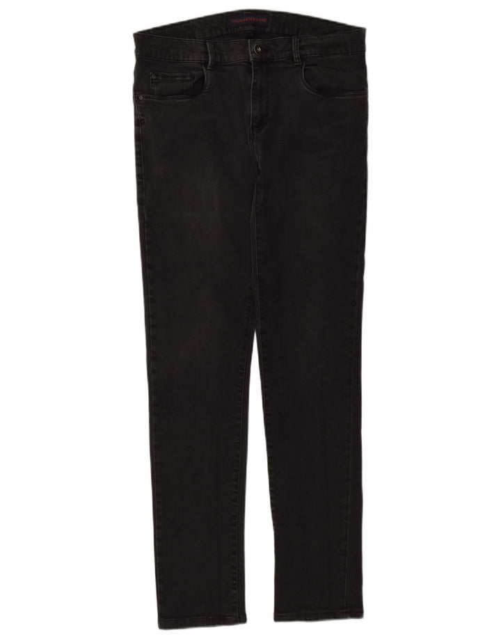 Trussardi Damen Slim Jeans W30 L31 Schwarz