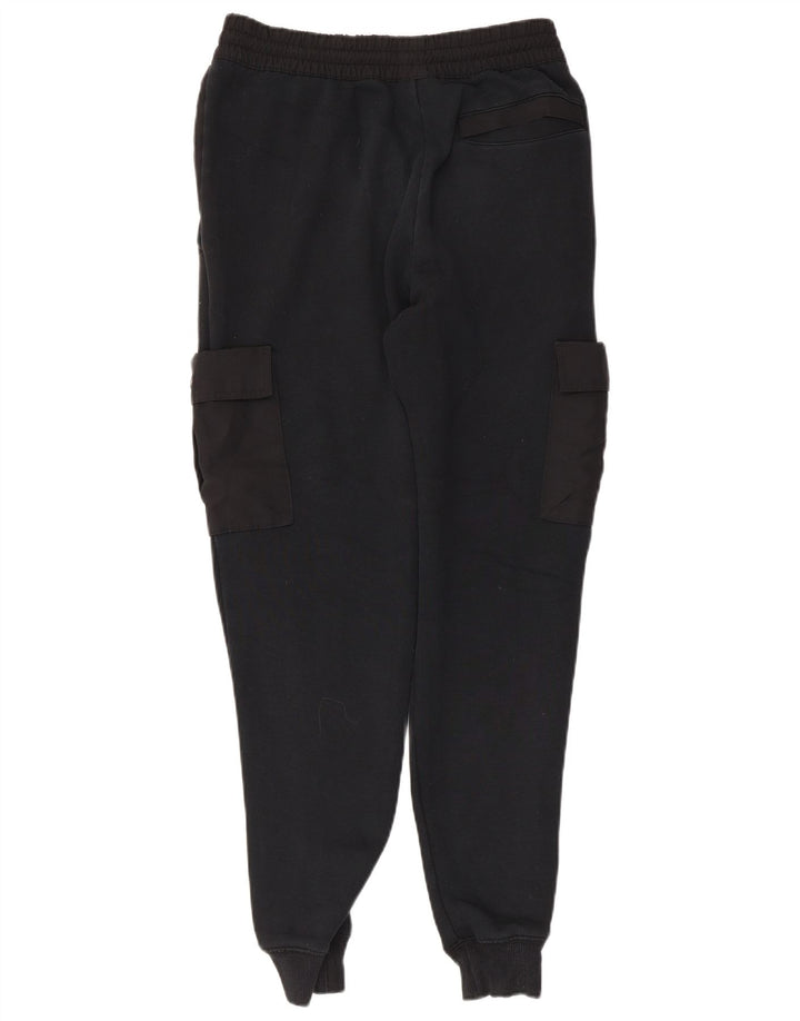 NEW BALANCE Mens Cargo Tracksuit Trousers Joggers Small Black Cotton