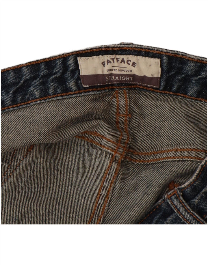 Fat Face Herren Straight Jeans W34 L33 Blau
