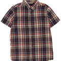 Mountain Warehouse Herren-Kurzarmhemd, groß, Marineblau, kariert