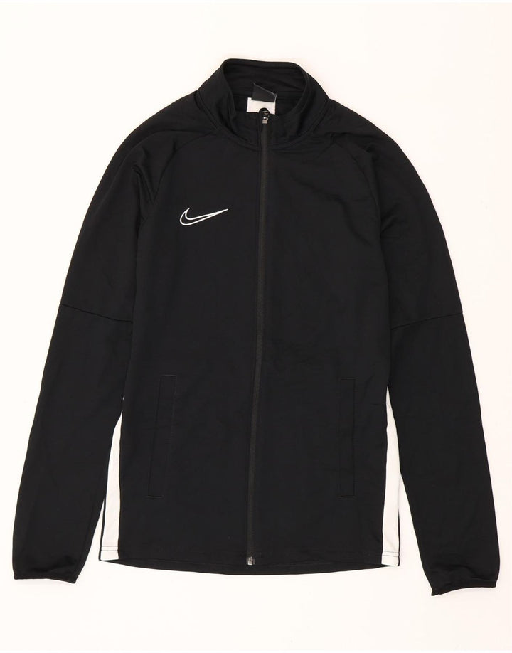 NIKE Herren Dri Fit Trainingsanzug-Oberteil, Jacke, Größe S, Schwarz, Farbblock-Polyester