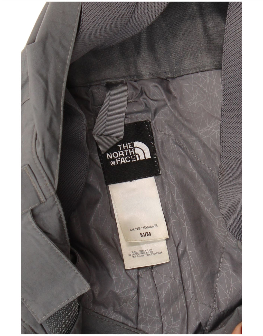 The North Face Herren Latzhose Skihose Mittelgraues Nylon