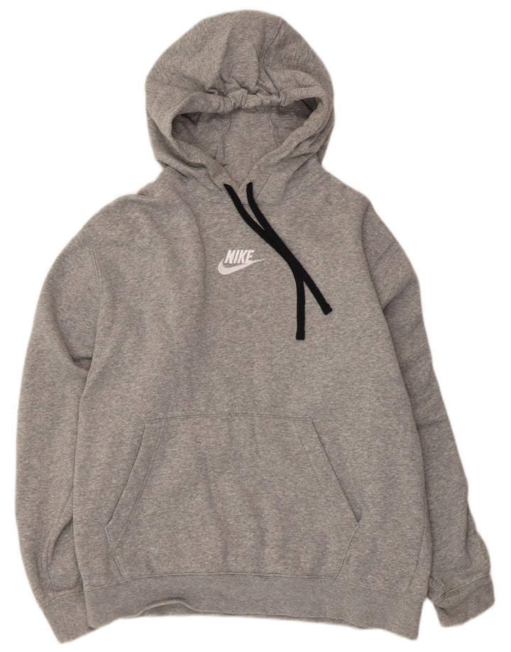 Nike Herren-Kapuzenpullover mit Grafik, mittelgraue Baumwolle