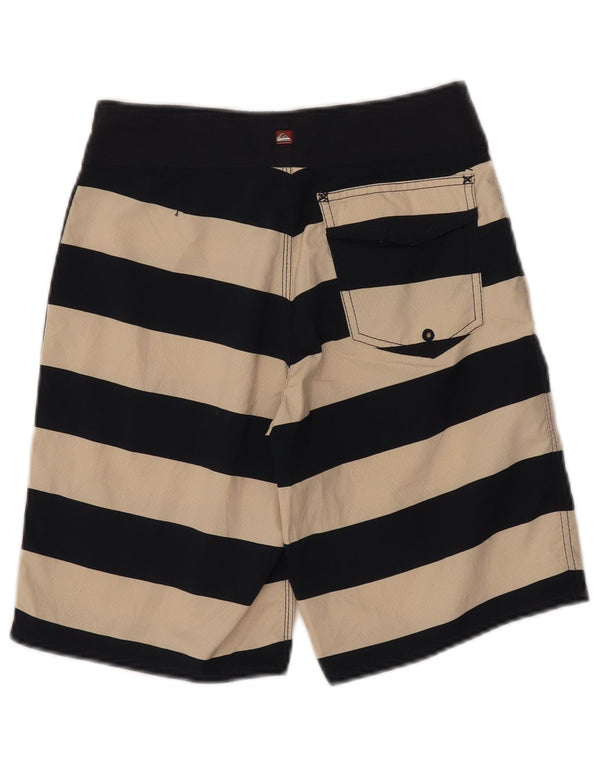 Quiksilver Badeshorts für Jungen, 9–10 Jahre, marineblau, gestreift, Polyester