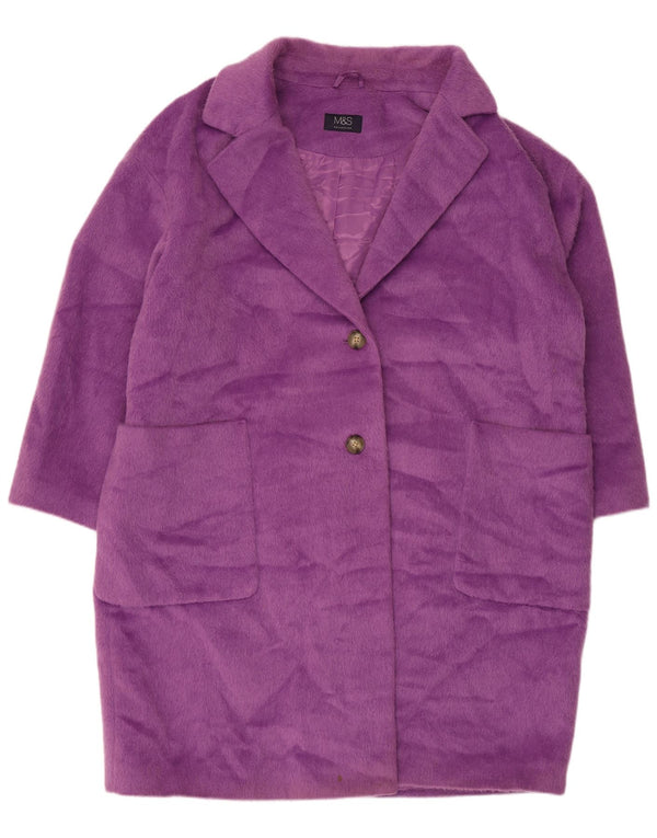 Marks & Spencer Damenmantel UK 22 3XL Lila Polyester