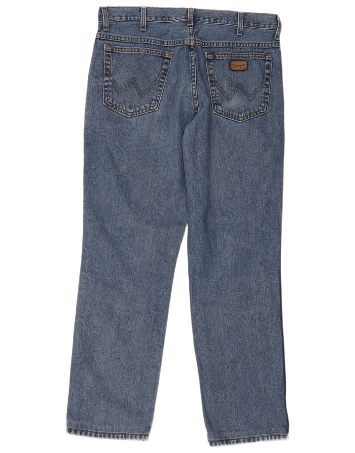 Wrangler Herren Straight Jeans W36 L34 Blaue Baumwolle
