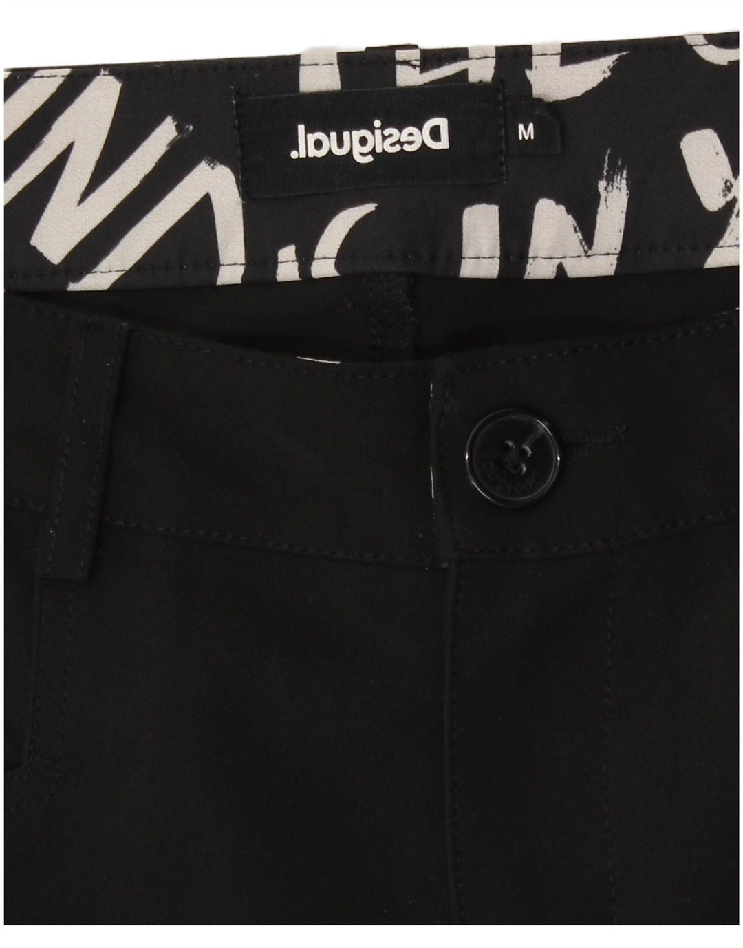 Desigual Damen Slim Freizeithose Medium W28 L28 Schwarz
