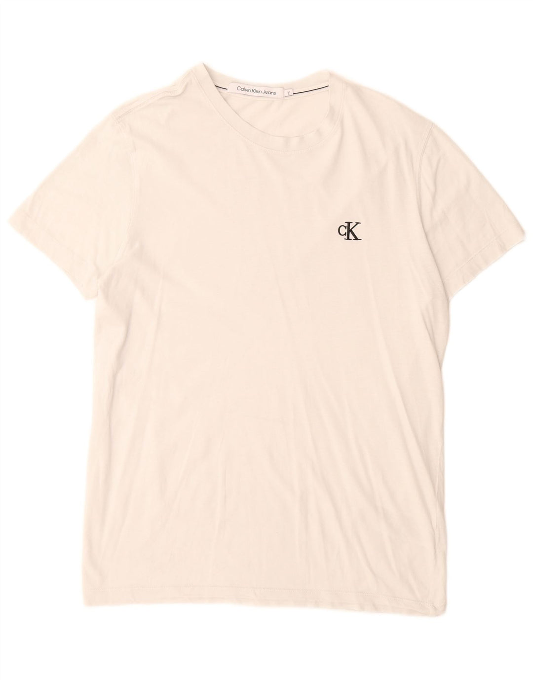Calvin Klein Jeans Herren T-Shirt Top Mittelweiße Baumwolle