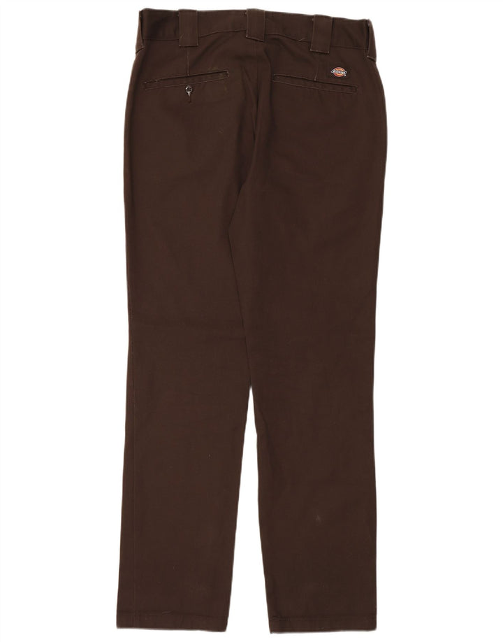 Dickies Herren Slim Fit Chinohose W32 L32 Braunes Polyester