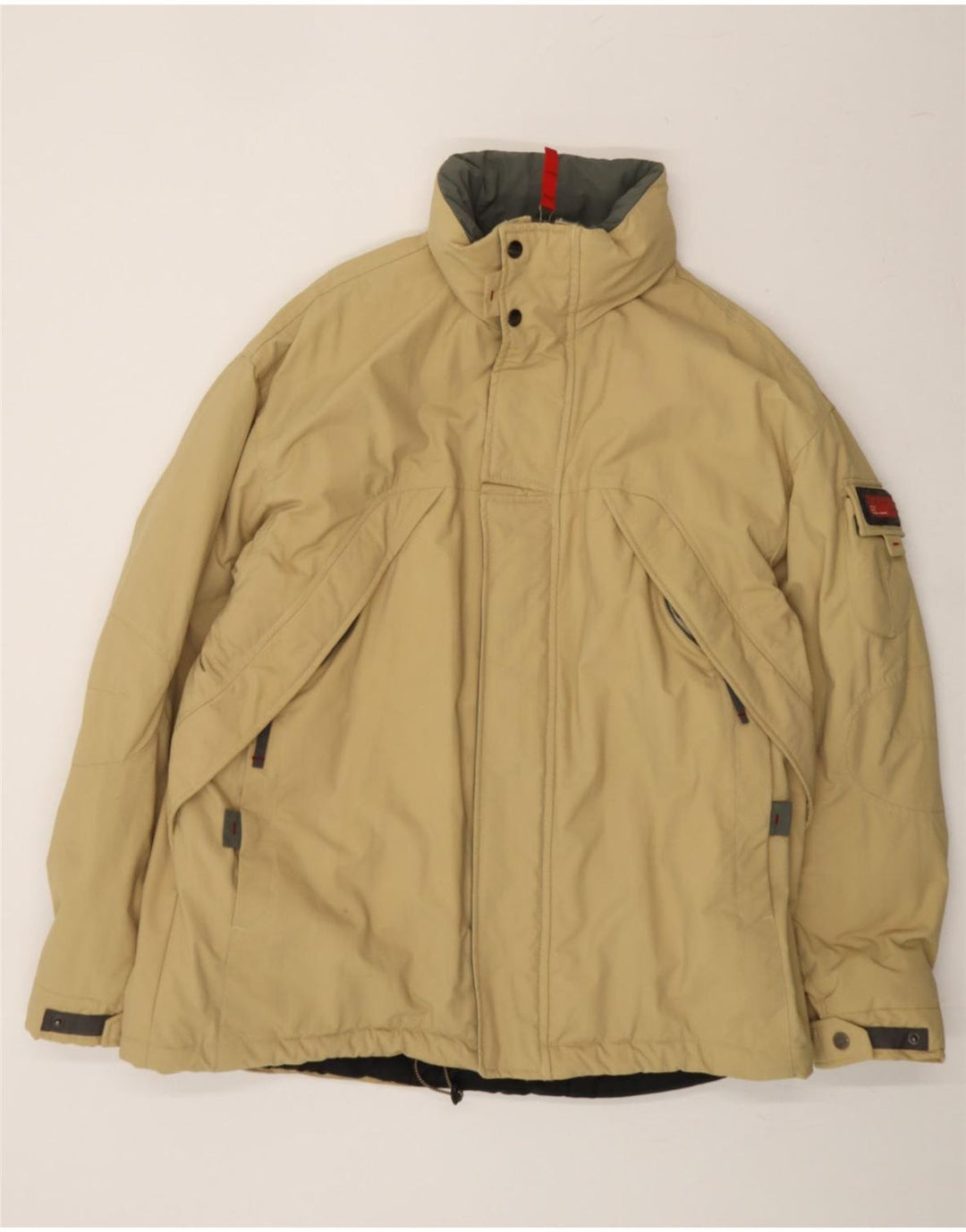 DIADORA Mens Windbreaker Jacket UK 42 XL Beige Polyamide Vintage Diadora and Second-Hand Diadora from Messina Hembry 