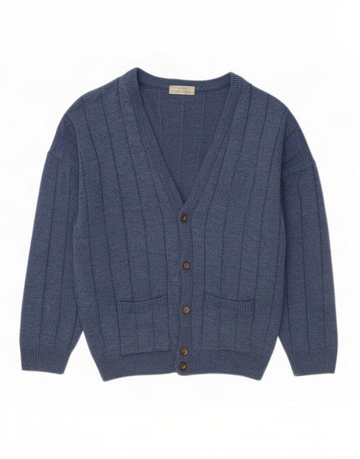 Marks & Spencer Herren St. Michael Cardigan Pullover XL Marineblau Acryl