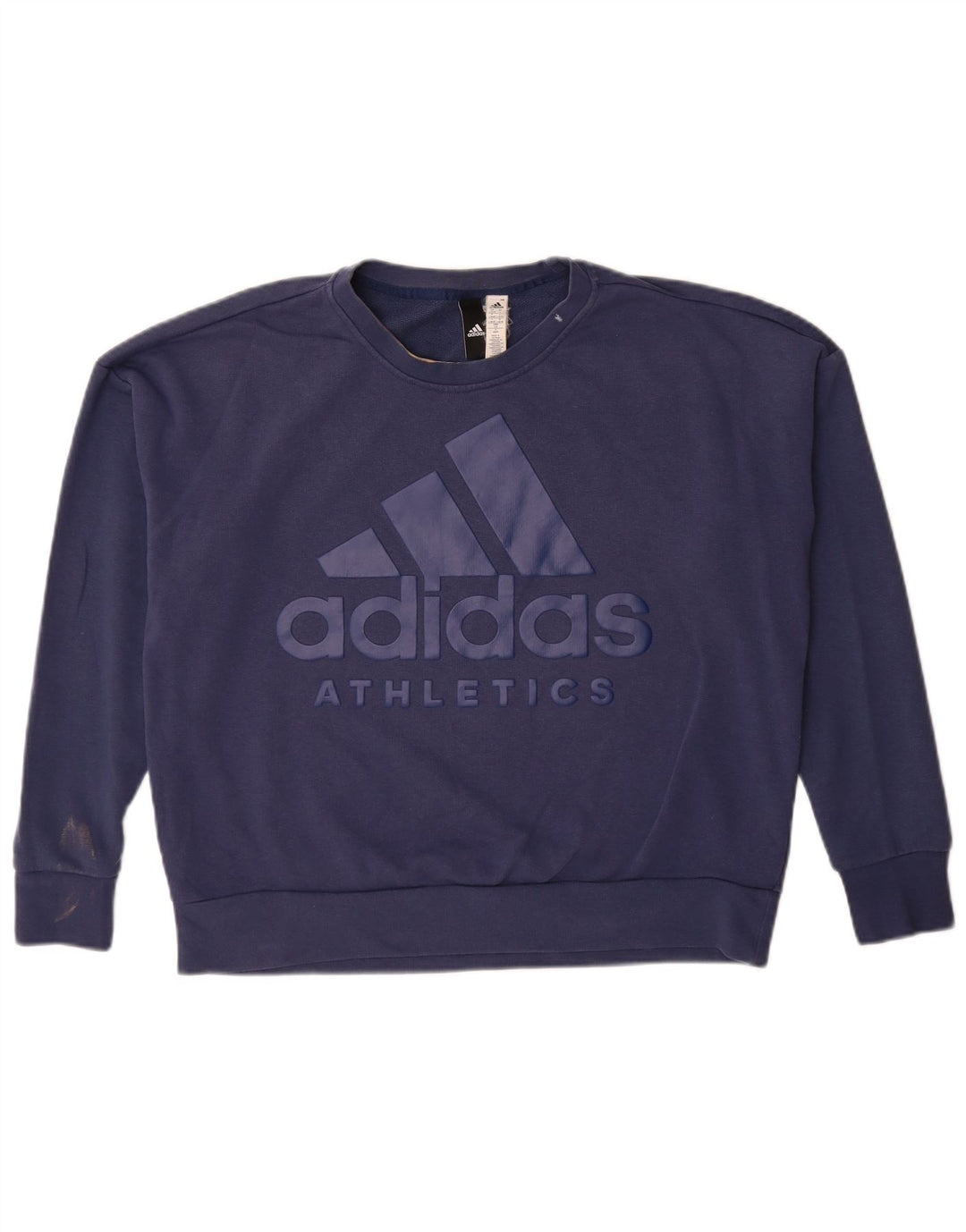 Adidas Damen Graphic Oversized Sweatshirt Pullover UK 16/18 Large Marineblau