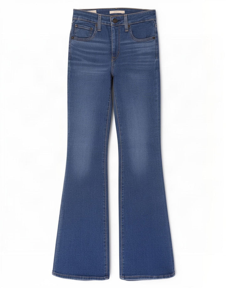 Levi's Damen 726 Flared Jeans W27 L32 Blaue Baumwolle