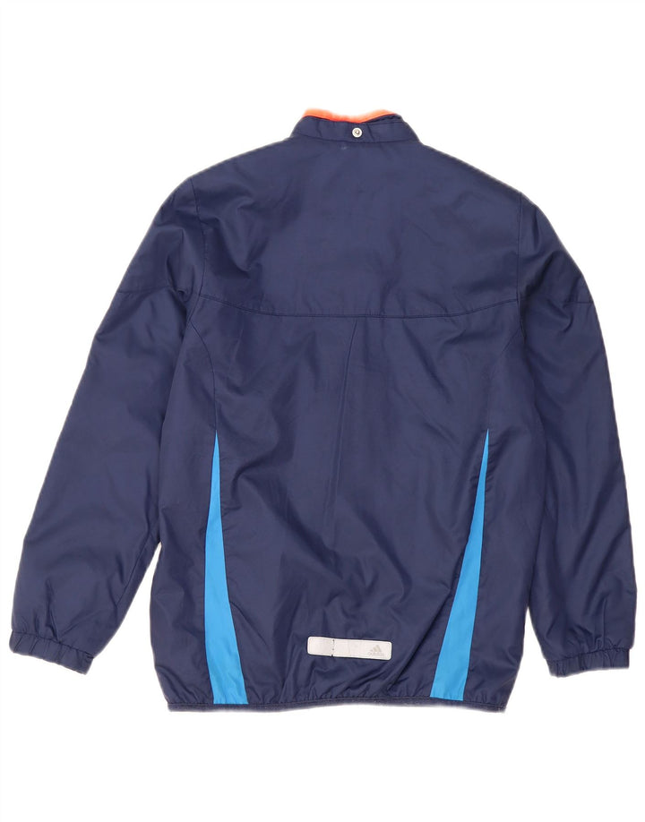 Adidas Windjacke für Jungen, 11–12 Jahre, marineblaues Colourblock-Polyamid