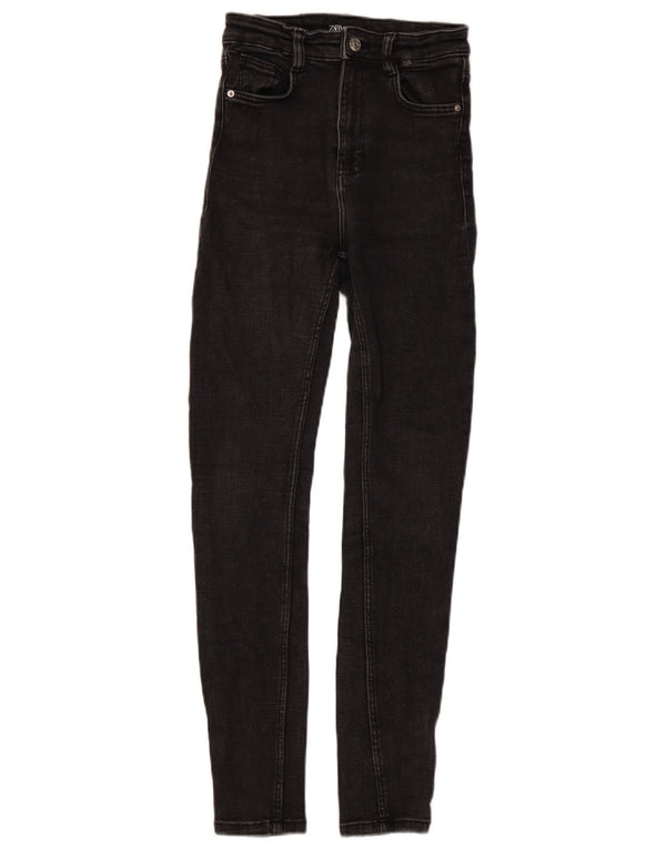 Zara Damen Skinny Jeans EU 34 2XS W24 L26 Schwarz