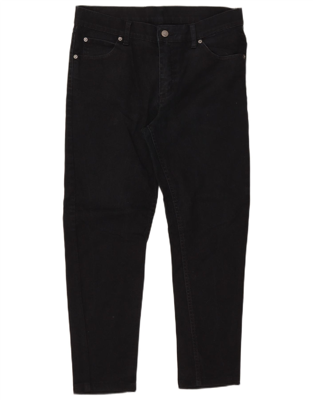 Cheap Monday Damen Crop Slim Jeans W33 L25 Schwarz Baumwolle
