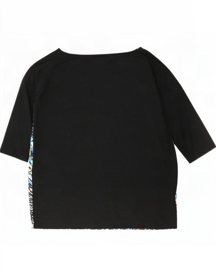 Adidas Damen-Oberteil mit abstraktem Muster und Grafik, 3/4-Ärmel, UK 10, Größe S, mehrfarbig