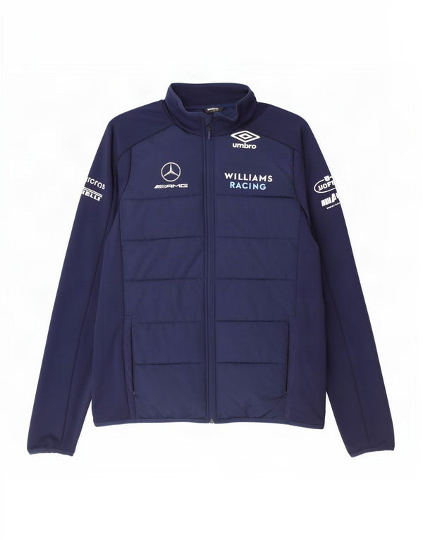Umbro Herren Mercedes AMG Petronas Trainingsanzug Top Jacke Large Marineblau