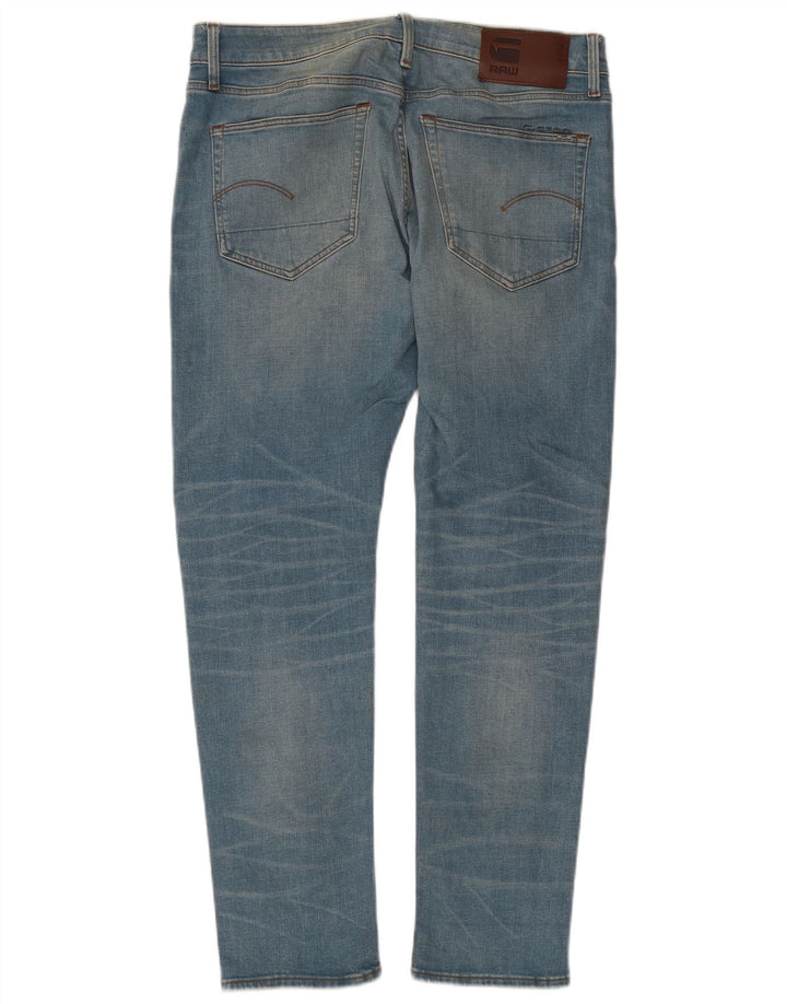 G-Star Herren Slim Jeans W33 L32 Blaue Baumwolle